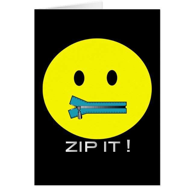 'machen Sie es GESICHTS-KARTE Reißverschluss zu (Vorne)