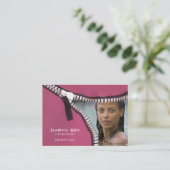 Machen Sie es herauf Visitenkarteschablone Visitenkarte (Stehend Vorderseite)