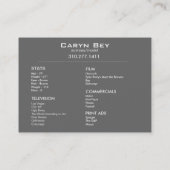 Machen Sie es herauf Visitenkarteschablone Visitenkarte (Rückseite)