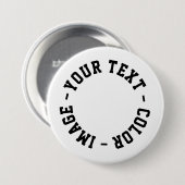 Machen Sie es Ihr Eigenes Rund 3 Zoll Button (Vorne & Hinten)