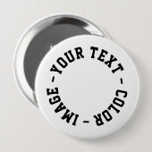 Machen Sie es Ihr Eigenes Rund 4 Zoll Button (Vorne & Hinten)