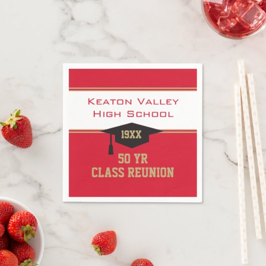 MACHEN SIE ES IHRE Custom Class Wiedersehen Party Serviette (Beispiel)