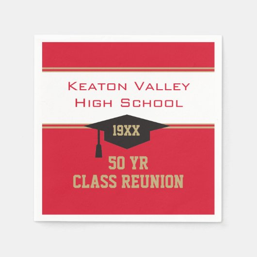 MACHEN SIE ES IHRE Custom Class Wiedersehen Party Serviette (Vorderseite)