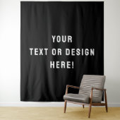 Machen Sie es Ihre - XL Custom Black Tapestry Wandteppich (Beispiel)