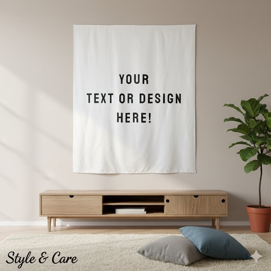 Machen Sie es Ihre - XL Custom White Tapestry Wandteppich