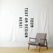 Machen Sie es Ihre - XL Custom White Tapestry Wandteppich (Beispiel (Horizontal))