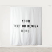 Machen Sie es Ihre - XL Custom White Tapestry Wandteppich (Vorderseite)