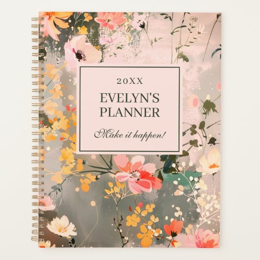 Machen Sie es in Florals Planer (Vorderseite)