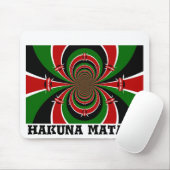 Machen Sie es kenyan farbigen Flag Pattern Farben Mousepad (Mit Mouse)