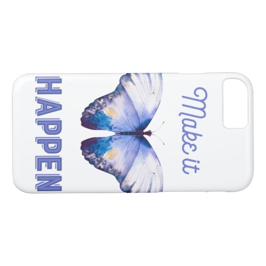 Machen Sie es mit Blue Butterfly, iPone Case 7 (Rückseite (Horizontal))