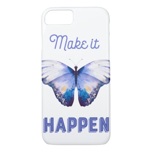 Machen Sie es mit Blue Butterfly, iPone Case 7 (Rückseite)