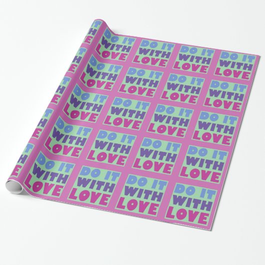 Machen Sie es mit Liebe-GIFrampe Geschenkpapier (Ungerollt)