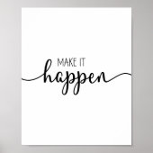 Machen Sie es Motivierend Poster (Vorne)