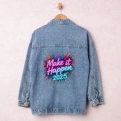 MACHEN SIE ES PASSIEREN IN NEON SCRIPT JEANSJACKE (Hangar)