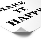 Machen Sie es passieren Minimalistisch Poster (Ecke)