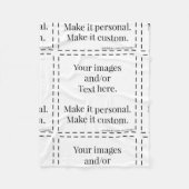 Machen Sie es persönlich. Fleecedecke (Vorderseite)