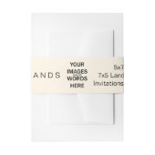 Machen Sie es selbst - 25 Bly Bands für Einladunge Einladungsbanderole (Vorderseite Beispiel)