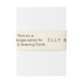 Machen Sie es selbst - 25 Bly Bands für Einladunge Einladungsbanderole (Rückseitenbeispiel)