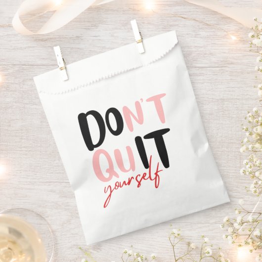 Machen Sie es selbst Geschenktütchen (Ausgeschnitten)