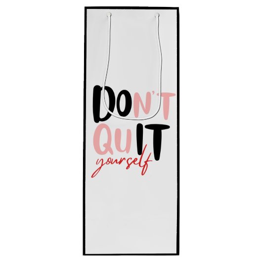 Machen Sie es selbst Geschenktüte Für Weinflaschen (Vorderseite)