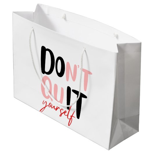 Machen Sie es selbst Große Geschenktüte (Rückseite Schrägansicht)