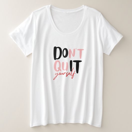 Machen Sie es selbst Große Größe T-Shirt (Design vorne)