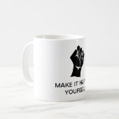 Machen Sie es selbst Kaffeetasse (Vorderseite Links)