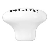 Machen Sie es selbst - Keramik Knobs for Cabinetry Keramikknauf (Seitenansicht)