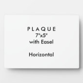 Machen Sie es selbst - Plaque 7x5 mit Easel Fotoplatte (Vorderseite)