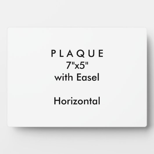 Machen Sie es selbst - Plaque 7x5 mit Easel Fotoplatte (Vorderseite)