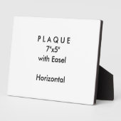 Machen Sie es selbst - Plaque 7x5 mit Easel Fotoplatte (Seite)