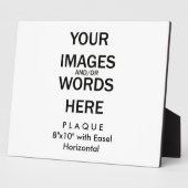 Machen Sie es selbst - Plaque 8x10 mit Easel Fotoplatte (Seite)