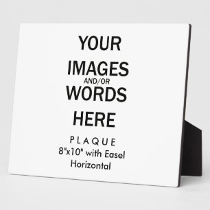 Machen Sie es selbst - Plaque 8x10 mit Easel Fotoplatte