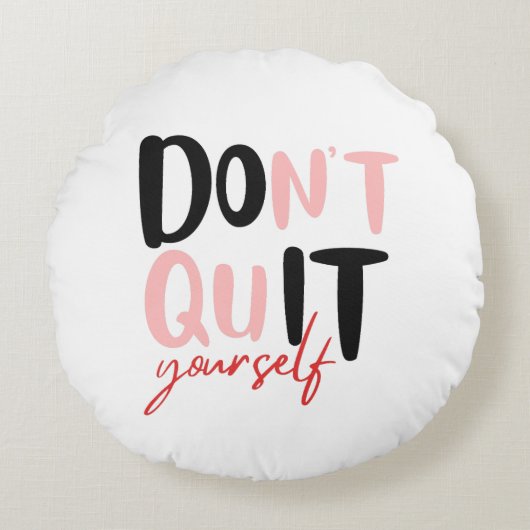 Machen Sie es selbst Rundes Kissen (Vorderseite)