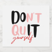 Machen Sie es selbst Schaumweinetikett (Einzelnes Label)