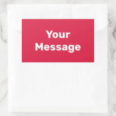 Machen Sie es selbst verkrümeln und Vorlage für we Rechteckiger Aufkleber (Tasche)