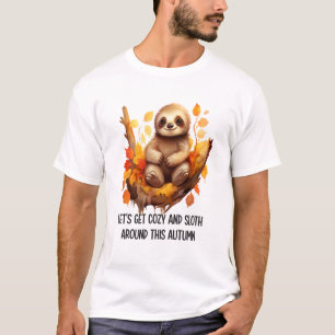 Machen Sie es sich gemütlich und faulenzen Sie die T-Shirt