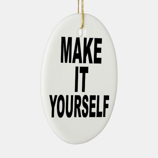 Machen Sie es sich oval Keramik Ornament (Rechts)