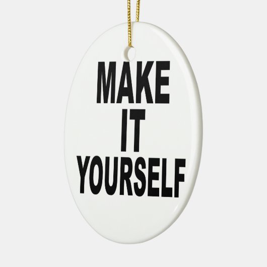 Machen Sie es sich oval Keramik Ornament (Links)