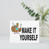 Machen Sie es sich selbst Erntedank Postkarte Einl (Stehend Vorderseite)