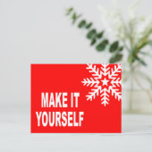 Machen Sie es sich selbst Postcard Einladung Postkarte (Stehend Vorderseite)