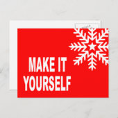 Machen Sie es sich selbst Postcard Einladung Postkarte (Vorne/Hinten)