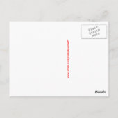 Machen Sie es sich selbst Postcard Einladung Postkarte (Rückseite)