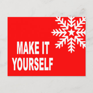 Machen Sie es sich selbst Postcard Einladung Postkarte