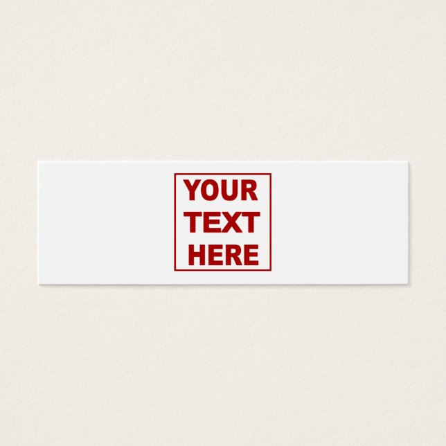 Machen Sie es sich selbst zu einer maßgeschneidert (Vorderseite)