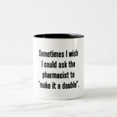 Machen Sie es zu einem Doppel Zweifarbige Tasse (Mittel)