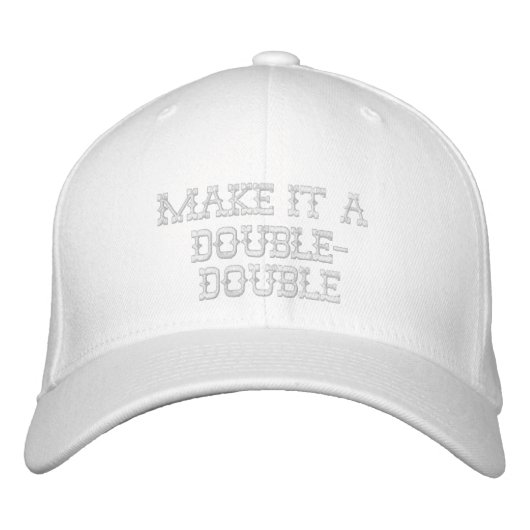 Machen Sie es zu einem doppelten bestickten Hut (Vorderseite)