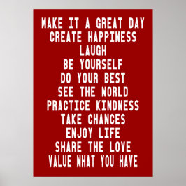 Machen Sie es zu einem großartigen inspirierenden  Poster