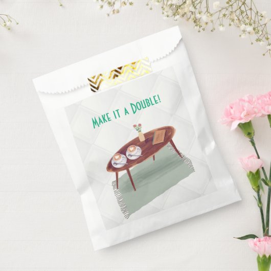 Machen Sie es zu einer Doppel-Twin Coffee Themed B Geschenktütchen (Versiegelt)