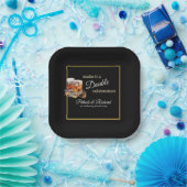 Machen Sie es zu einer doppelten Feier Black Whisk Pappteller (Party)